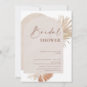 Boho Floral Double Arc nuptiale Invitation à la do