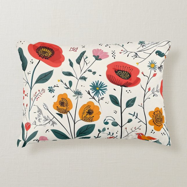 Boho Floral Dream Coussin (Devant)