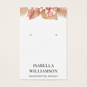 Boho Floral Earring Juwelier Display Card