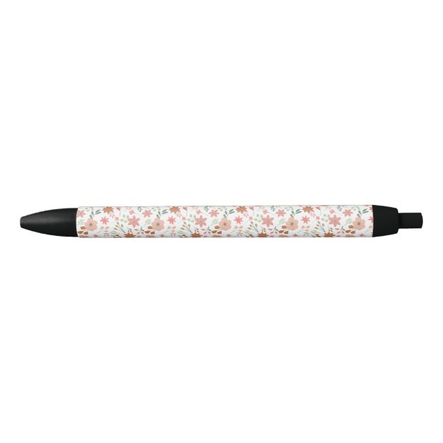 Boho Floral Earth Tones Moderne Blume Kugelschreiber (Vorderseite)