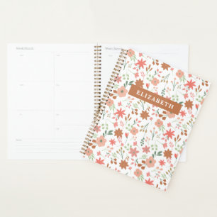 Boho Floral Earth Tons Fleurs Personnalisées