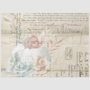 Boho Floral Ephemera Design Series #6 Seidenpapier