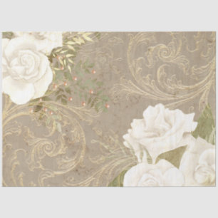 Boho Floral Ephemera Design Series #8 Seidenpapier