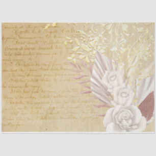 Boho Floral Ephemera Design Series #9 Seidenpapier