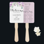 Boho Floral Eukalyptus Pink Wedding Program Fächer<br><div class="desc">Wenn Sie sich im Herzen unseres rustikalen Hochzeitsparadieses befinden,  können wir Ihnen einen einzigartigen und durchdachten Sake präsentieren - unseren rosa Aquarellblumen- und eukalyptus-thematischen Hochzeitsfan. Dieser mit Liebe und rustikalem Laub geschmückte Ventilator bietet an diesem besonderen Tag nicht nur eine erfrischende Brise,  sondern dient auch als geschätzter Sake.</div>