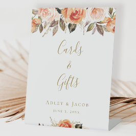 Boho Floral Fall Cards and Gifts Wedding Sockelschild