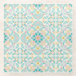 Boho Floral  Glasuntersetzer