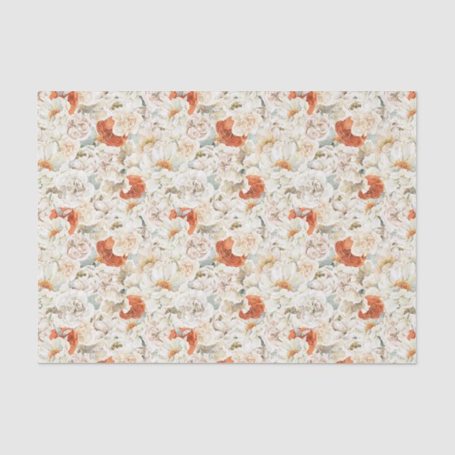 Boho Floral Greenery | Benutzerdefiniertes Papierm Seidenpapier (Vorderseite)
