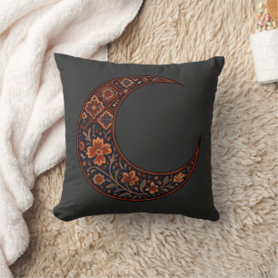 Boho-Floral-Halbmond Kissen