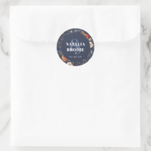 Boho Floral heißt Wedding Stickers