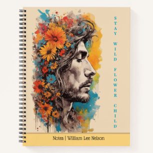 Boho Floral Herren Profil Journal / Notizbuch
