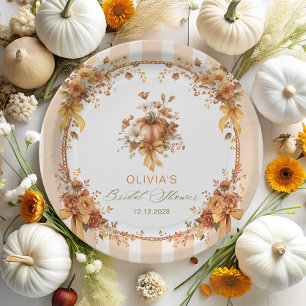 Boho Floral Hochzeitsdusche - Verliebe Dich Pappteller