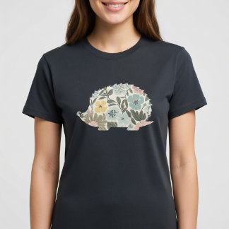 Boho Floral Igel T-Shirt