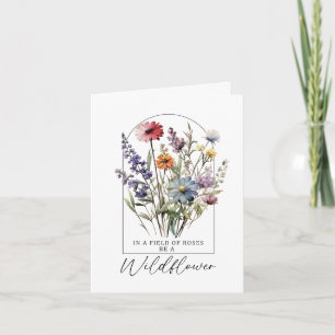 Boho Floral Inspiration Wildblume Zitat