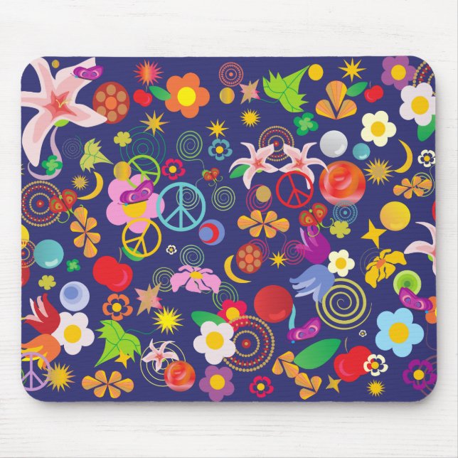 Boho floral mousepad (Vorne)