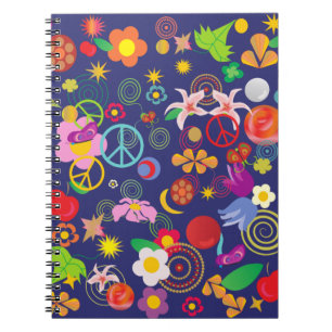 Boho floral notizblock