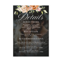 Boho Floral Orange und Blush Pink Wedding