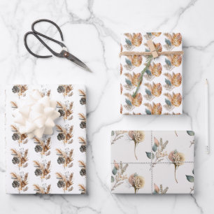 Boho Floral Palm Feuilles Pampas Grass Anniversair