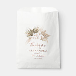Boho Floral Pampas Grass Fall Rustikale Hochzeit Geschenktütchen