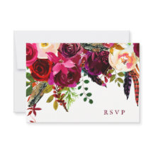 Boho Floral | Réponse mariage