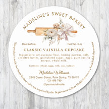 Boho Floral Rolling Button Hütte Food Law