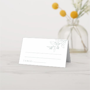 Boho Floral Sage Vert Mariage Cartes de Place