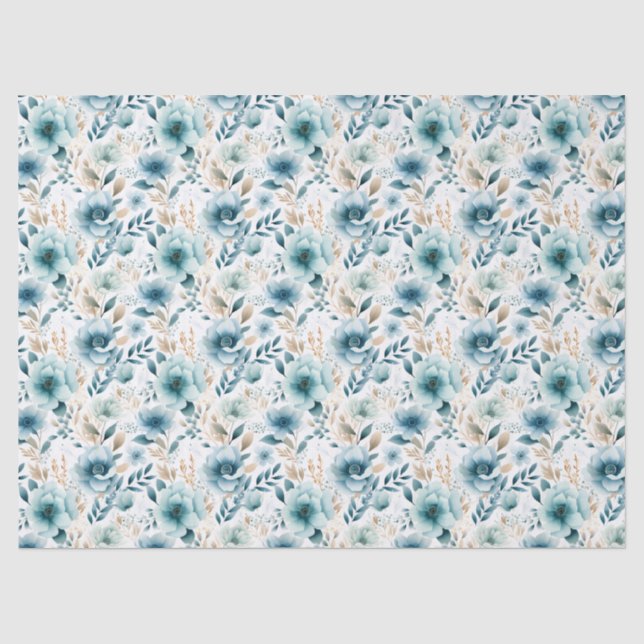 Boho Floral Seidenpapier (Vorderseite)