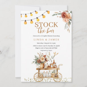 Boho Floral Stock die Bar Dusche Einladung