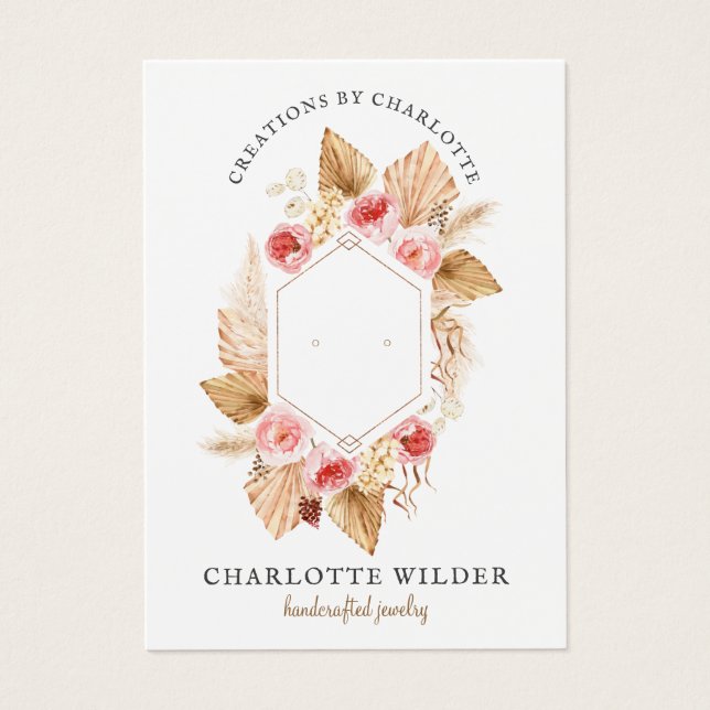 Boho Floral Stud Élevant Bijoux (Devant)