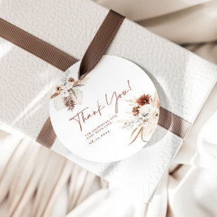 Boho Floral Vielen Dank Baby Dusche Geschenkmarken Geschenkanhänger