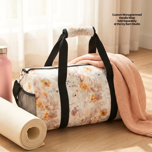 Boho Floral Watercolor Duffle Bag (Von Creator hochgeladen)