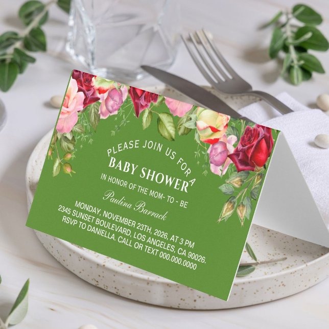 Boho Floral Watercolor Gender Neutral Baby Dusche (Von Creator hochgeladen)