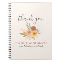 Boho Floral Watercolor Lehrer Vielen Dank