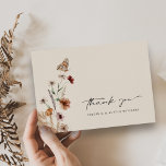 Boho Floral Wedding Dankeskarte<br><div class="desc">Boho Bloral Wedding Dankeschön Karte. Diese stilvolle und elegante Hochzeitskarte mit wunderschönen handbemalten Aquarellbädern, die als hübsches Bouquet für den Frühling, den Sommer oder für Hochzeiten im Herbst eingerichtet sind. Finden Sie passende Artikel in der Boho Wildblume Wedding Collection.</div>