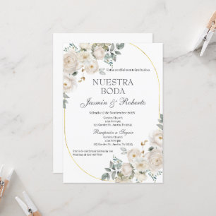 Boho Floral Wedding Einladung