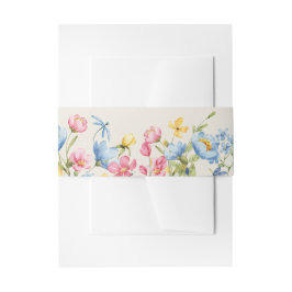 Boho Floral Wedding Einladungsbanderole