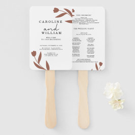 Boho Floral Wedding Fächer