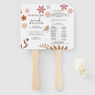 Boho Floral Wedding Fächer