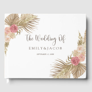 Boho Floral Wedding Gästebuch