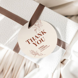 Boho Floral Wedding Gift Tags Geschenkanhänger