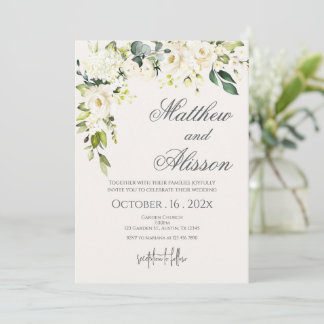 Boho Floral Wedding Invitation Einladung