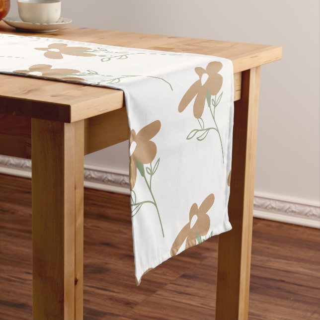 Boho Floral Wedding Kurzer Tischläufer (Beispiel)