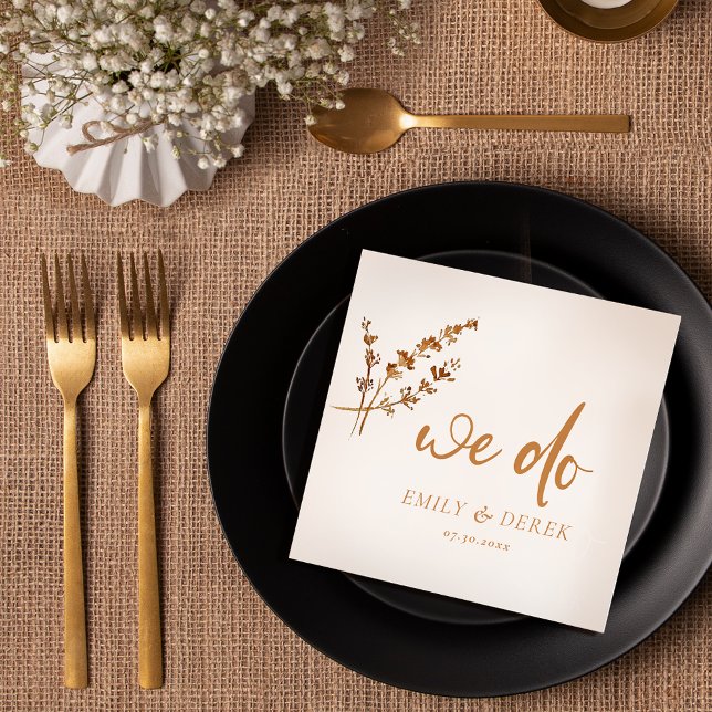 Boho Floral Wedding Serviette (Von Creator hochgeladen)