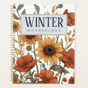 Boho Floral Weekly Planner Terracotta Tones Planer