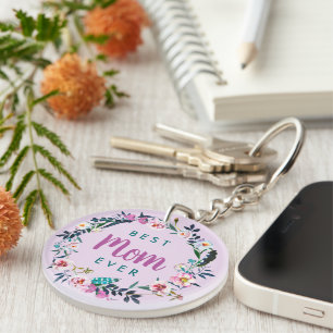Boho Floral Wreath Meilleure Maman Jamais Photo