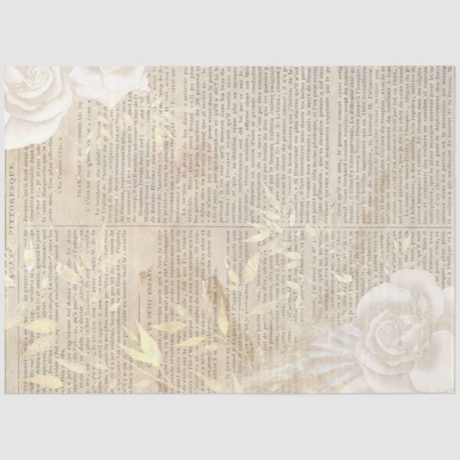 Boho FloralEphemera Design Series #1 Seidenpapier (Vorderseite)