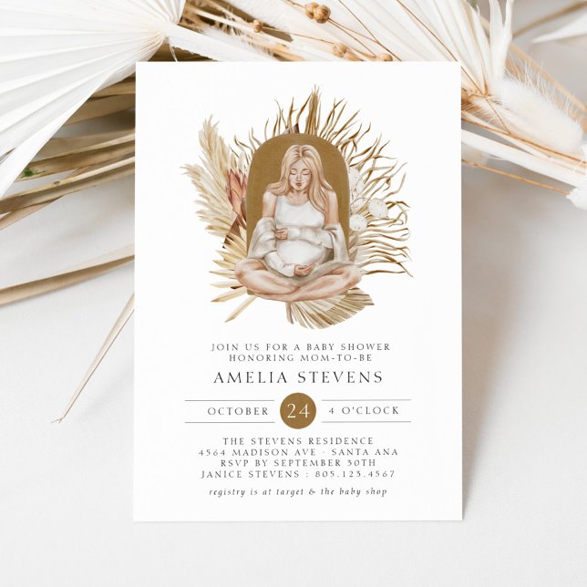 Boho Florals Baby shower Invitation (Créateur téléchargé)