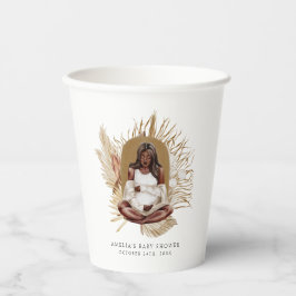 Boho Florals Baby Shower Pappbecher