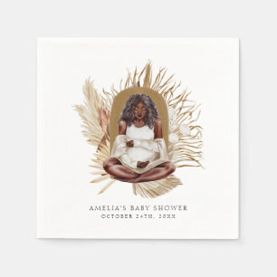 Boho Florals Baby Shower Serviette