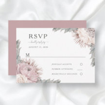 Boho florentrockene Blume Dusty Rose Wedding